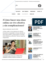 Tutoría Académica - Etapas Clases Online