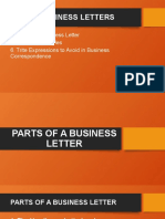 Unit V - Business Letters