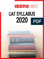 CAT Syllabus 2020 PDF