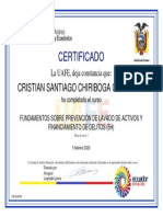 PREVENCIÓN EN LAFD - Obtener Certificado de Aprobación PDF