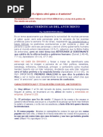 La Iglesia Sabrá Quien Es El Anticristo