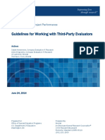 Guidelines For Working With Third-Party Evaluators