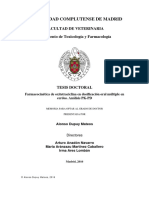 Universidad Complutense de Madrid: Facultad de Veterinaria Departamento de Toxicología y Farmacología