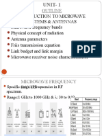 Unit 1 - INTRODUCTION TO Microwave Systems and ANTENNA