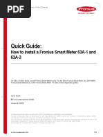 Quick Guide:: How To Install A Fronius Smart Meter 63A-1 and 63A-3