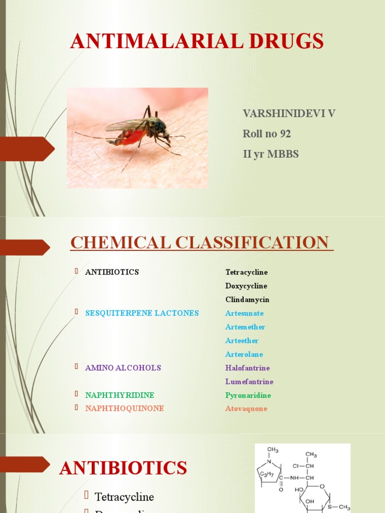 Antimalarial Drugs: Types and Mechanisms | PDF | Plasmodium Falciparum ...