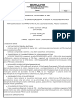 Aditamento sobre permissão de uso de PNR e ocupação/desocupação de imóveis no quartel general da PMB