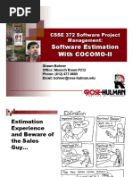 Software Estimation With COCOMO II (Bis)