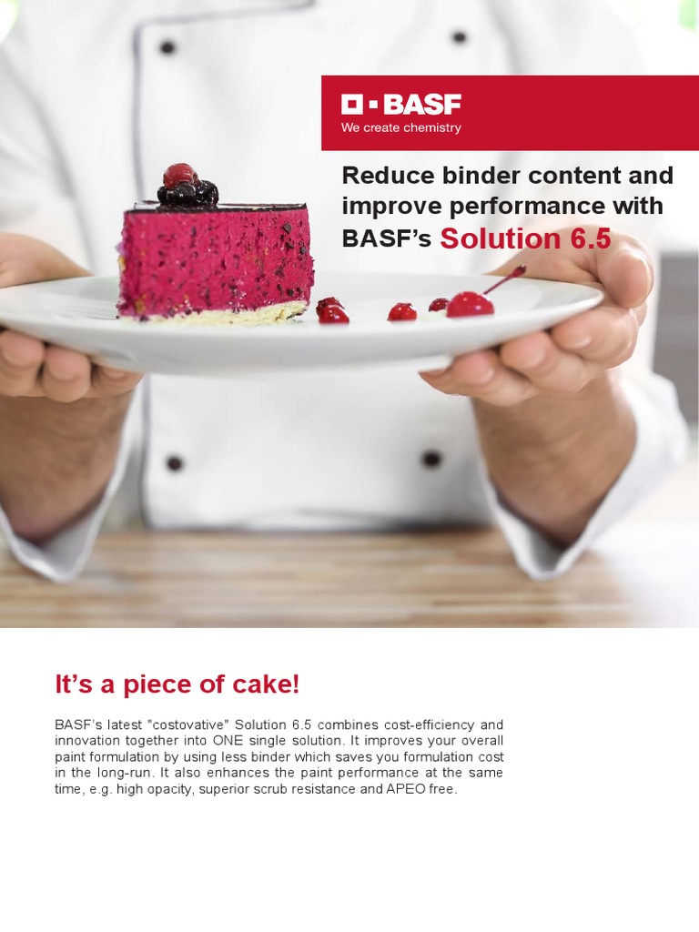 Solution 6.5: Reduce Binder Content and Improve Performance With BASF's ...