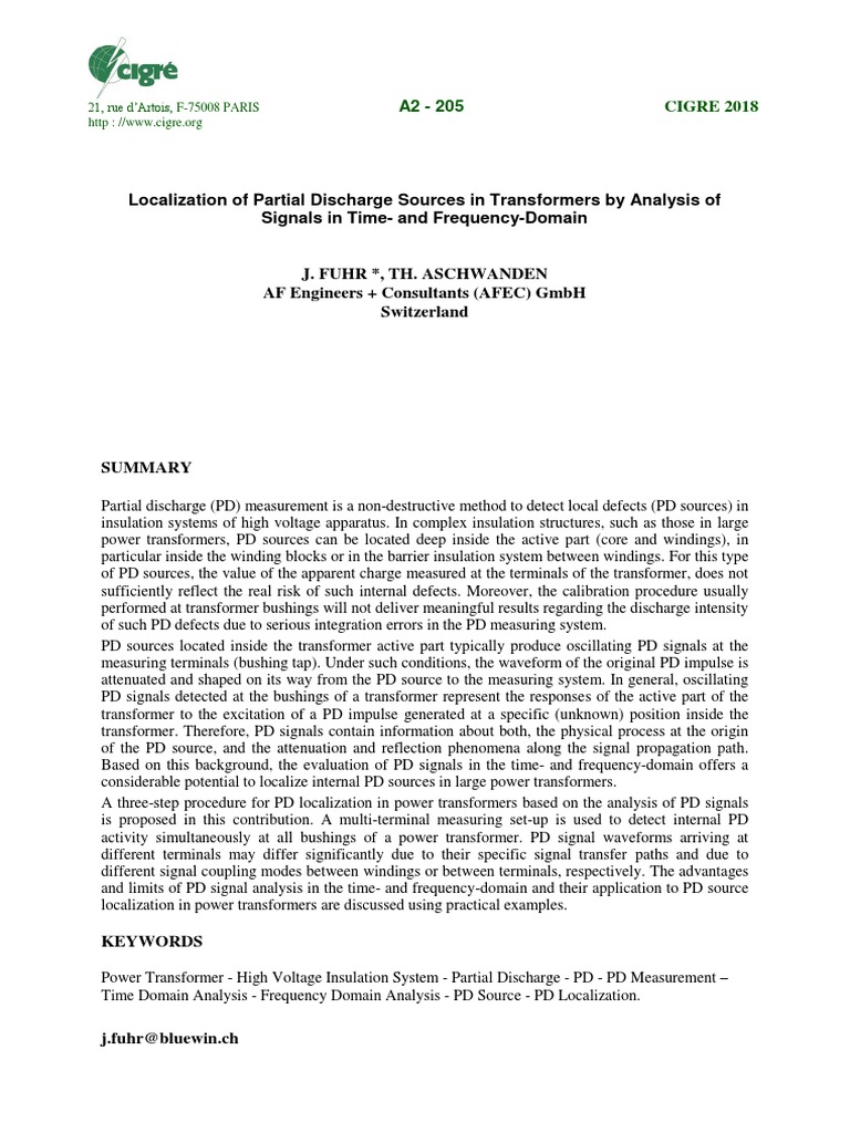 Localizing Partial Discharge in Transformers | PDF | Transformer ...