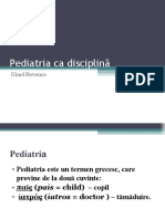 Pediatria Ca Disciplina. Examenul Obiectiv