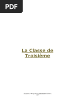 Programme Classe de 3eme PDF