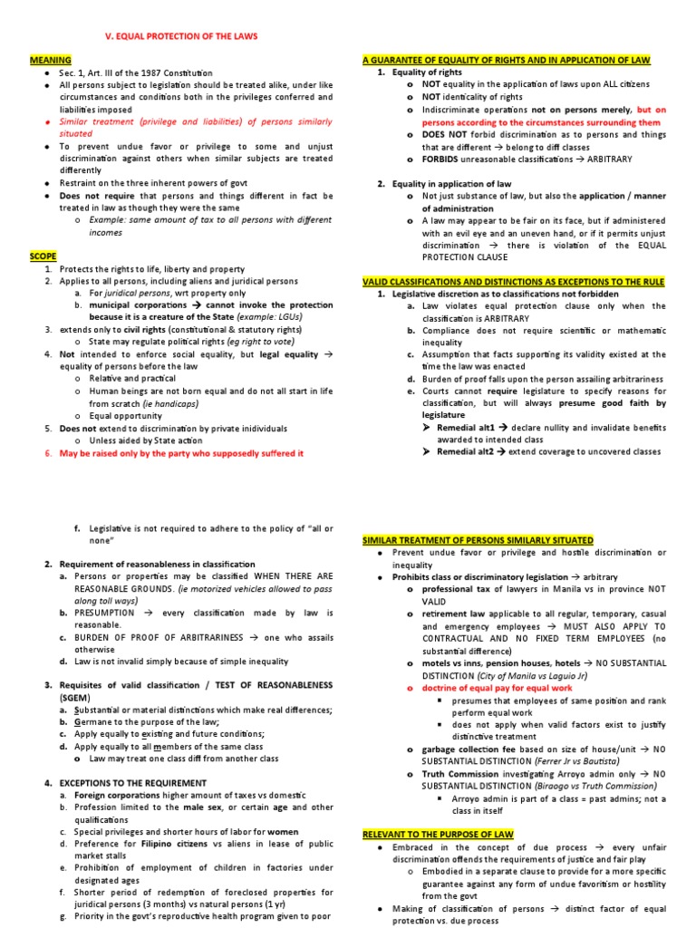 Equal Protection Clause Explained | PDF | Equal Protection Clause ...