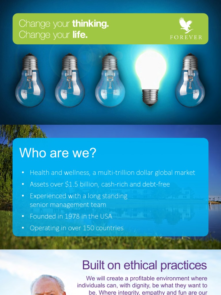 Forever Living Presentation PDF PDF Retail Economies