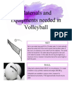 Materials and Equipments Needed in Volleyball
