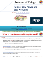 Routing Over Low-Power and Lossy Networks: CS578: Internet of Things