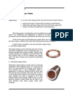 Copper Tubes: Sample Information Sheet