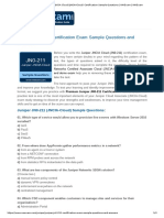 Free Juniper JNCIA Cloud (JNCIA-Cloud) Certification Sample Questions - NWExam - NWExam PDF
