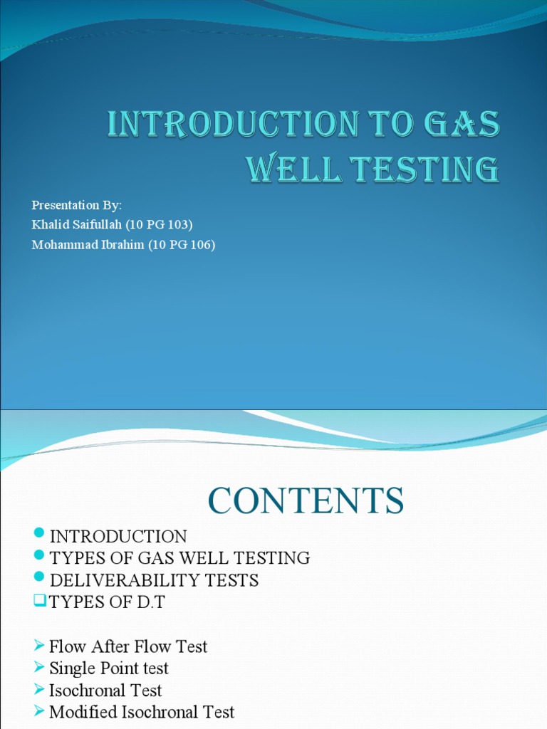 Gas Well Testing PDF Petroleum Reservoir Permeability (Earth