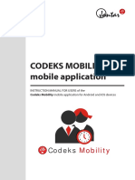 Codeks Mobility EN Instructions For USERS
