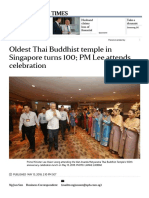 Oldest Thai Buddhist Temple in Singapore Turns 100 PM Lee Attends Celebration, Singapore News & Top Stories - The Straits Times PDF