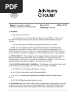 FAA Advisory Circular - Introduction to Safety Management Systems for Air Operators
