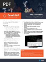 Deswik - CAD Survey Functionality Flyer PDF