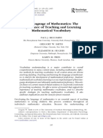 Riccomini - The Language of Mathematics - The Importance of Teaching and Learning Mathematical Vocabulary