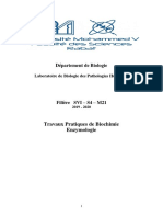 SVI4-M21-Enzymologie Et Biochimie Métabolique-Polycopié TP Invertase