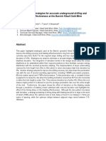 Abstract 24 Improvement Strategies For Accurate Underground Drilling and Blasting Effectiveness at The Barrick Kibali Gold Mine