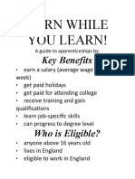 Earn While You Learn!: Key Benefits