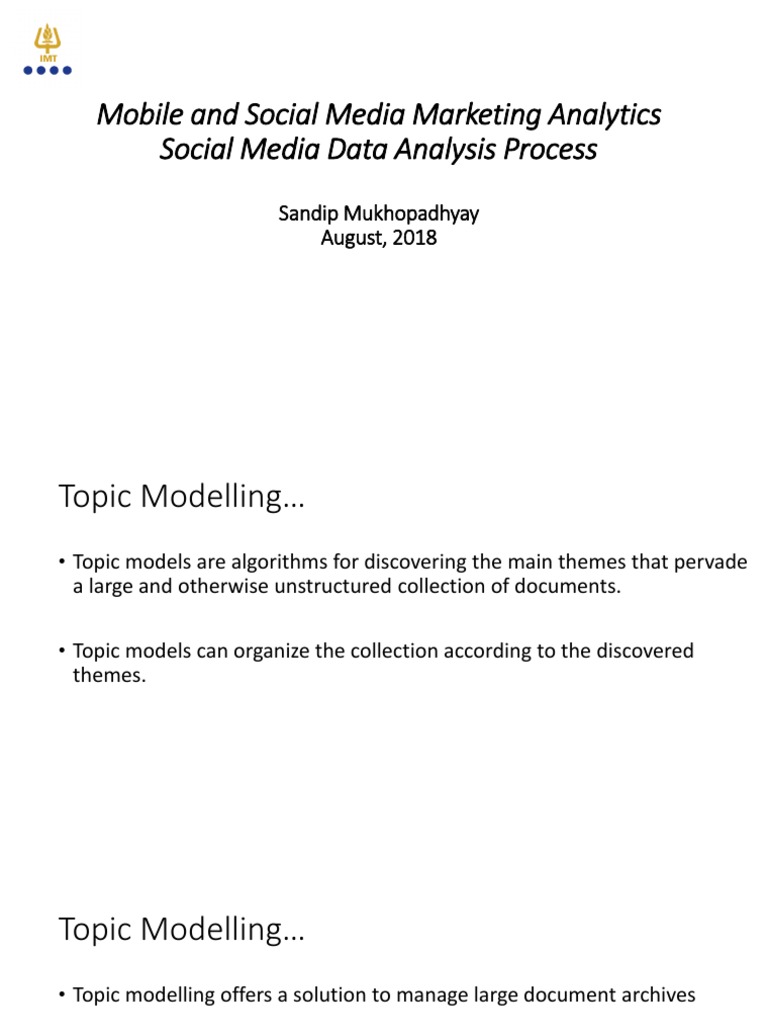 5.topic Modelling 22102020 | PDF