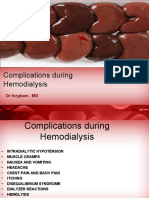 Complications During Hemodialysis: DR Forghani - MD