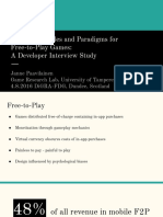 Design Principles and Paradigms For Free-to-Play Games - A Developer Interview Study