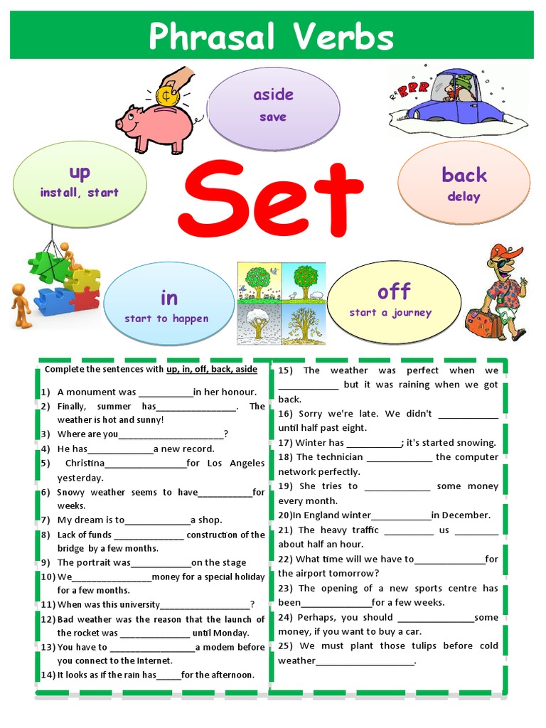 Phrasal Verbs Exercise | PDF | Morphology | Linguistic Typology