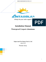 Y型车棚 Installation Manual (Waterproof) carport