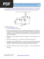 Exercices Amplificateur Emetteur Commun Avec PDF