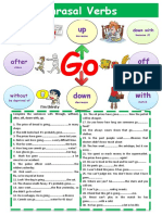 Phrasal Verbs Go Flashcards Picture Dictionaries - 94871