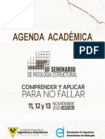 Agenda Académica III Seminario de Patología Estructural SAI PDF