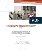 El sistema bancario y la inversión extranjera como fuentes del crecimiento económico suizo