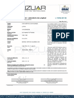 Certificado de Calibración - Laboratorio de Longitud: Page / Pág. 1 de 3