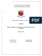 Assignment: Gujarat Forensic Sciences University Institute of Management & Training