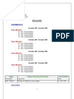 Free  CV templates in english 3 pages