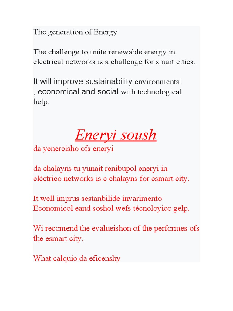 Renewable Energy Integration in Smart Cities | PDF