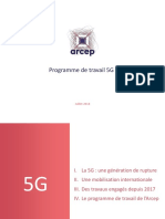 Arcep - Programme de Travail 5G
