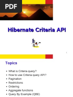 Hibernate Criteria