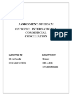 Assignment of Ibdrm On Conciliation