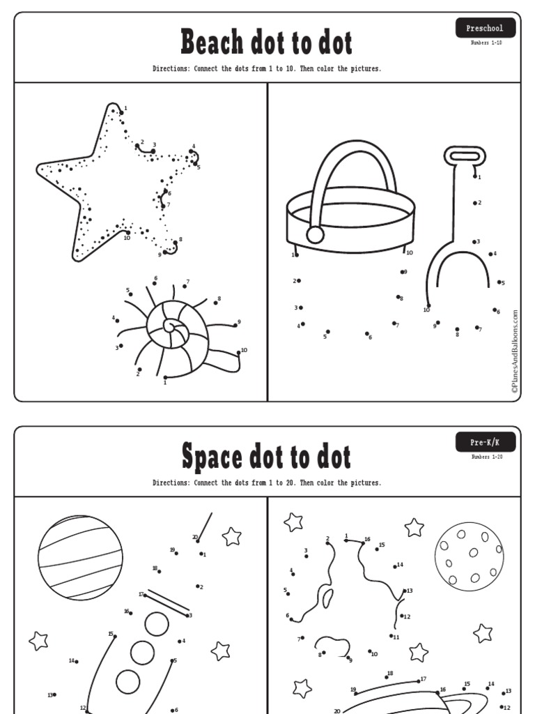 Dot To Dot Printables PDF | PDF