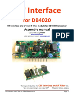 CW Interface and IF Filter Module Assembly Guide for DB4020 Transceiver