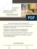 Aspek Hukum Khitan Pada Perempuan (FGM)